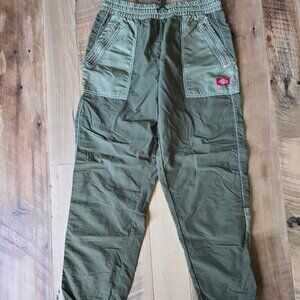 Dickies Green Nylon Joggers Size Medium